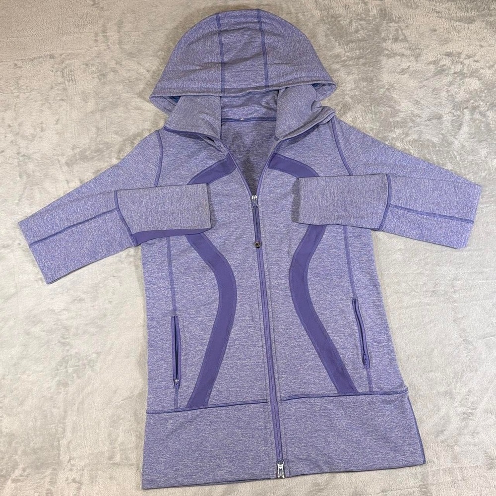 Lululemon Scuba Long Hoodie | Heathered Purple | Size 8